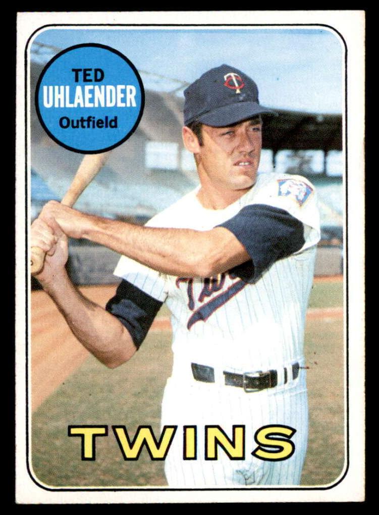 1969 Topps Baseball Ted Uhlaender #194 PSA 9