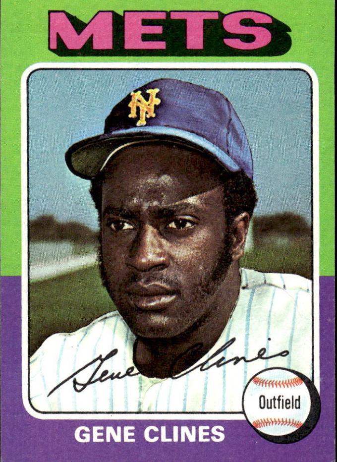 1975 Topps Mini Baseball Gene Clines #575 PSA 8