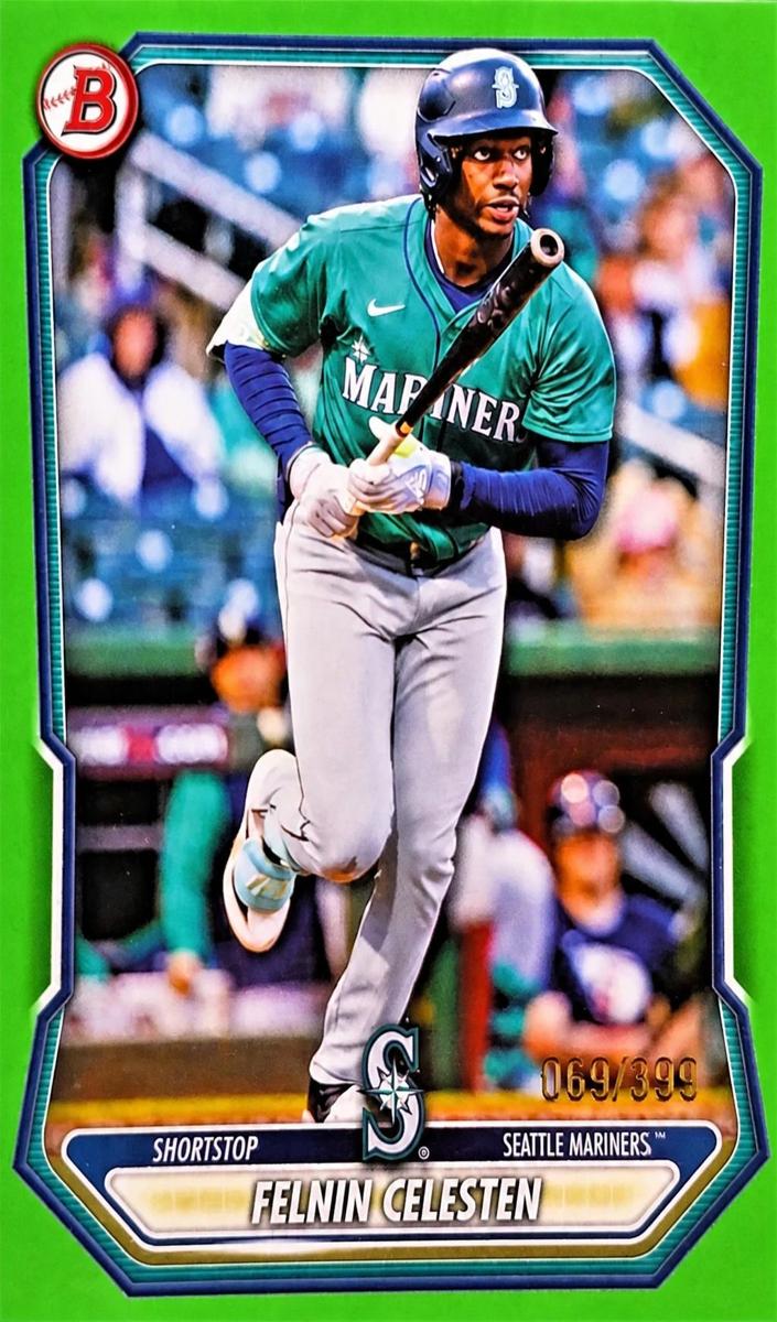 2026 Bowman Baseball Neon Green Border Felnin Celesten #BP-57