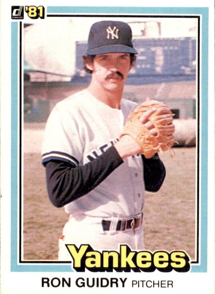 1981 Donruss Baseball Ron Guidry #227 PSA 9