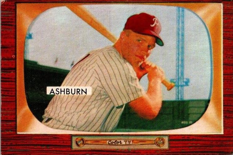1955 Bowman Baseball Richie Ashburn #130
