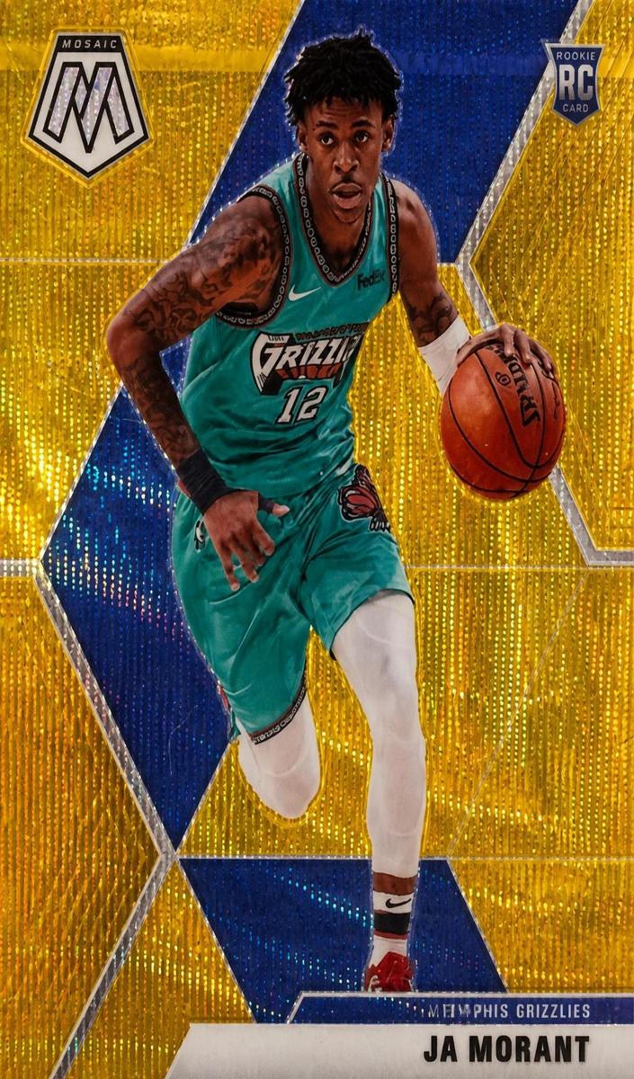 2019 Panini Mosaic Basketball Gold Wave Ja Morant #219