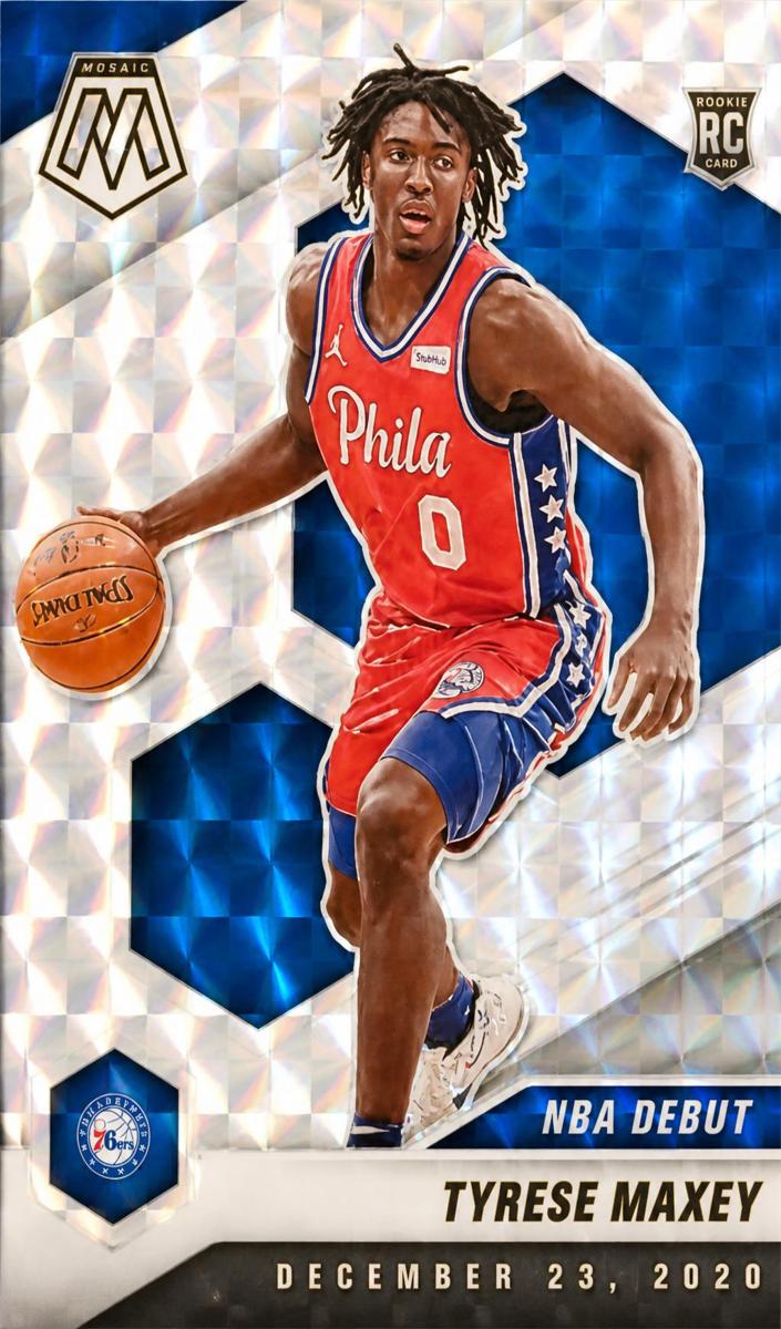 2020 Panini Mosaic Basketball Mosaic Tyrese Maxey #263 PSA 9