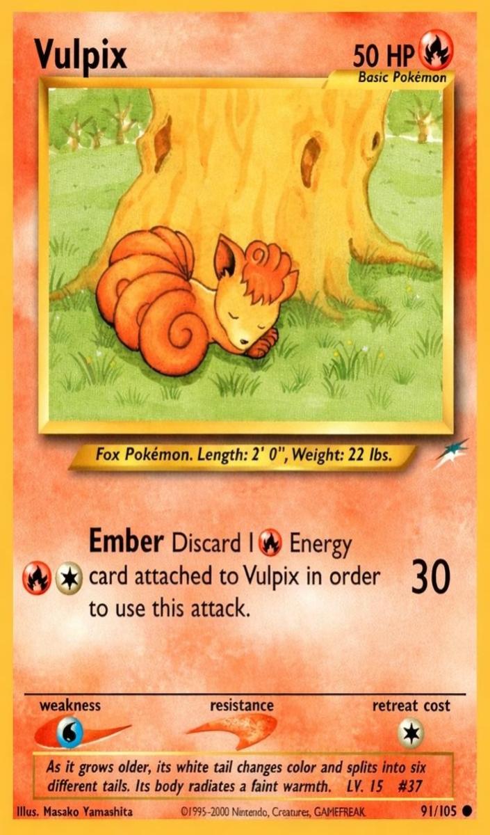 2002 Pokemon Neo Destiny Vulpix #91 PSA 9