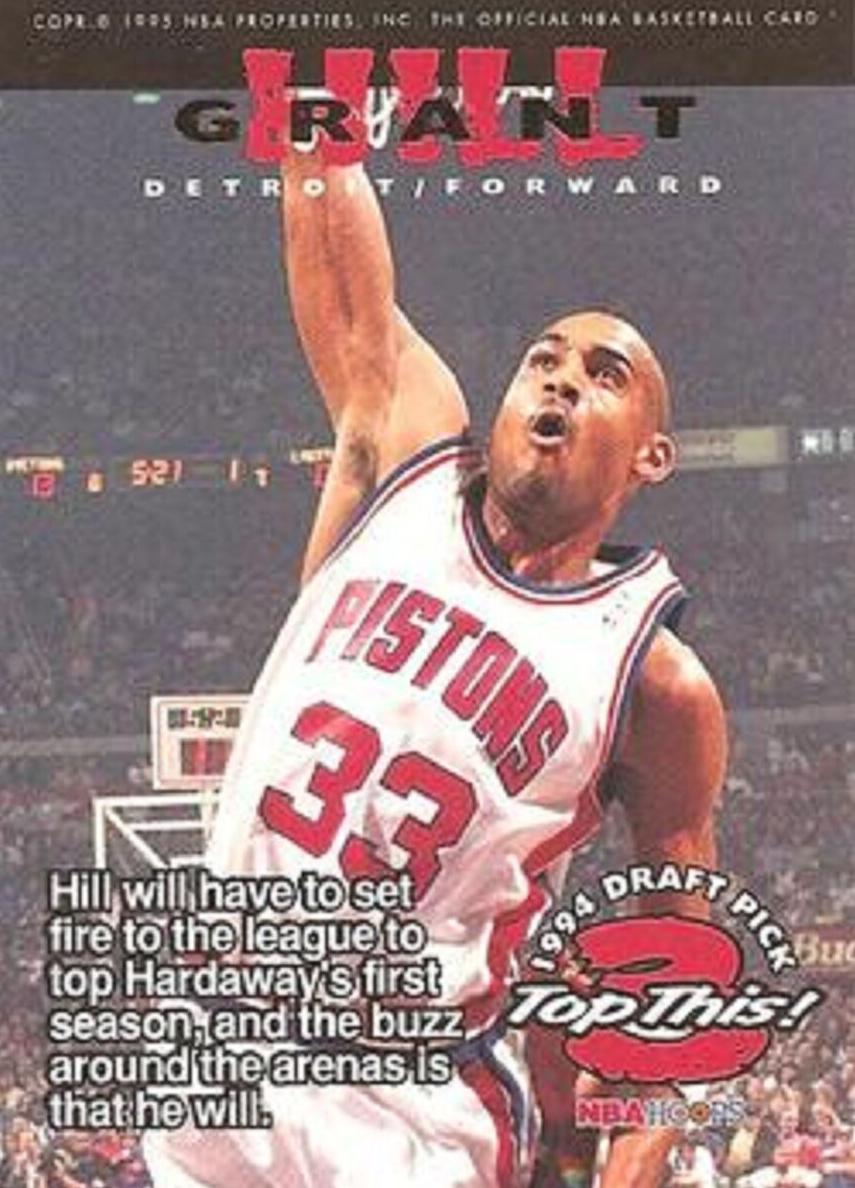 1994 Hoops Basketball Grant Hill #423 PSA 10
