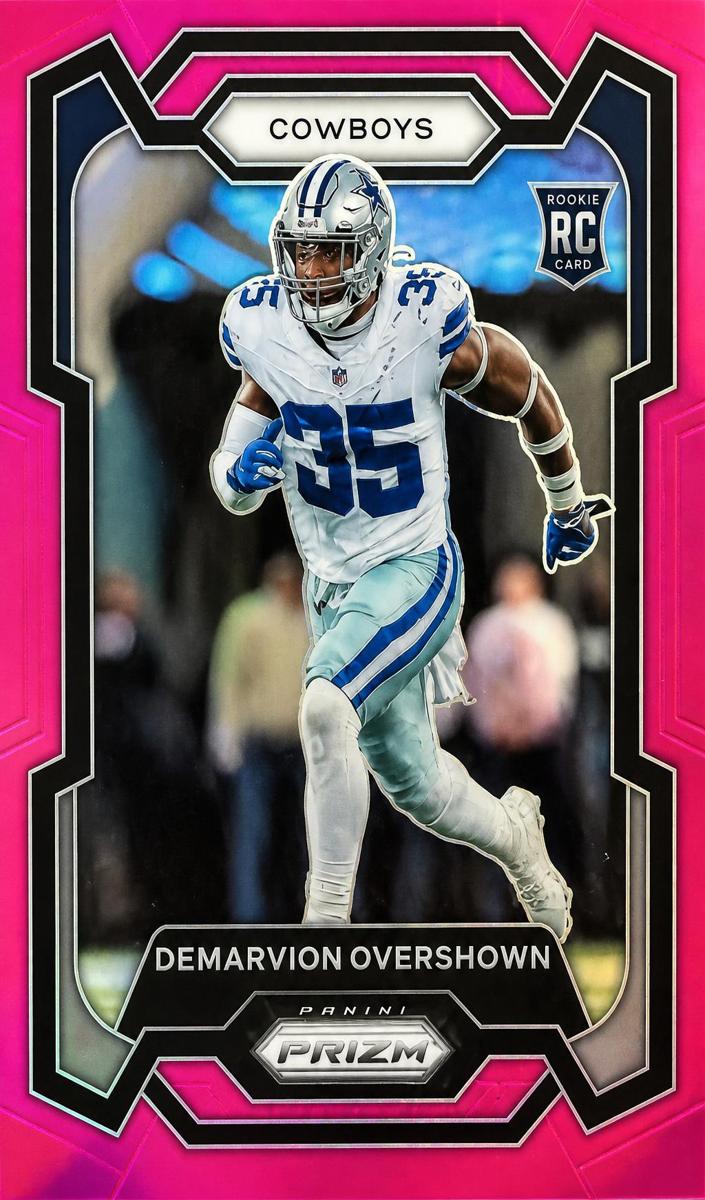 2023 Panini Prizm Football Pink Demarvion Overshown #323