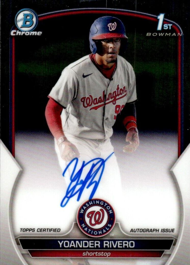 2023 Bowman Chrome Prospects Baseball Yoander Rivero #CPA-YR