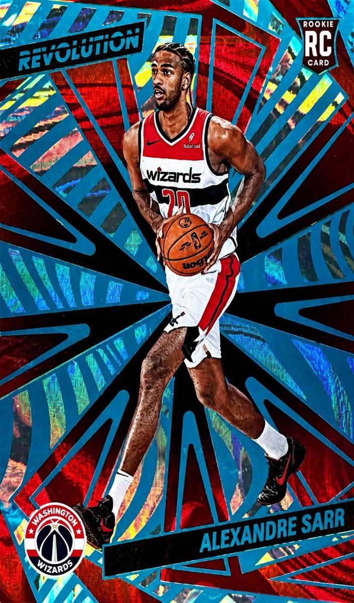 2024 Panini Revolution Basketball Teal Swirl Alexandre Sarr #106
