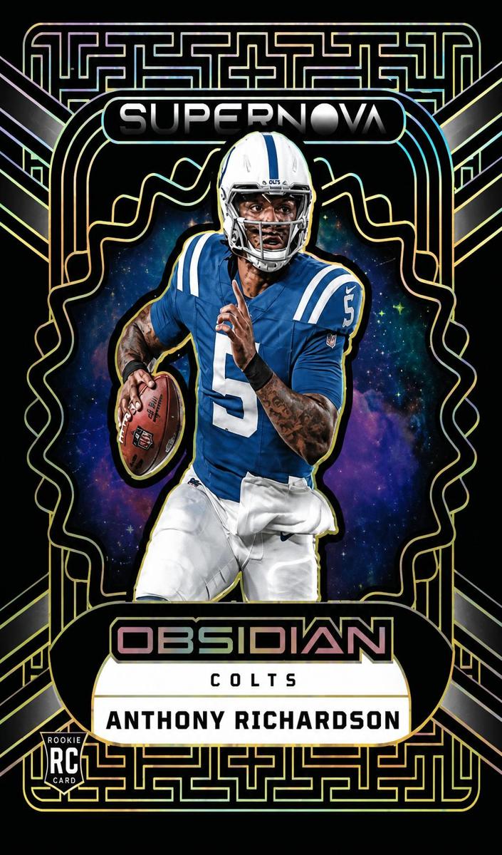 2023 Panini Obsidian Football Electric Etch Yellow Anthony Richardson #1