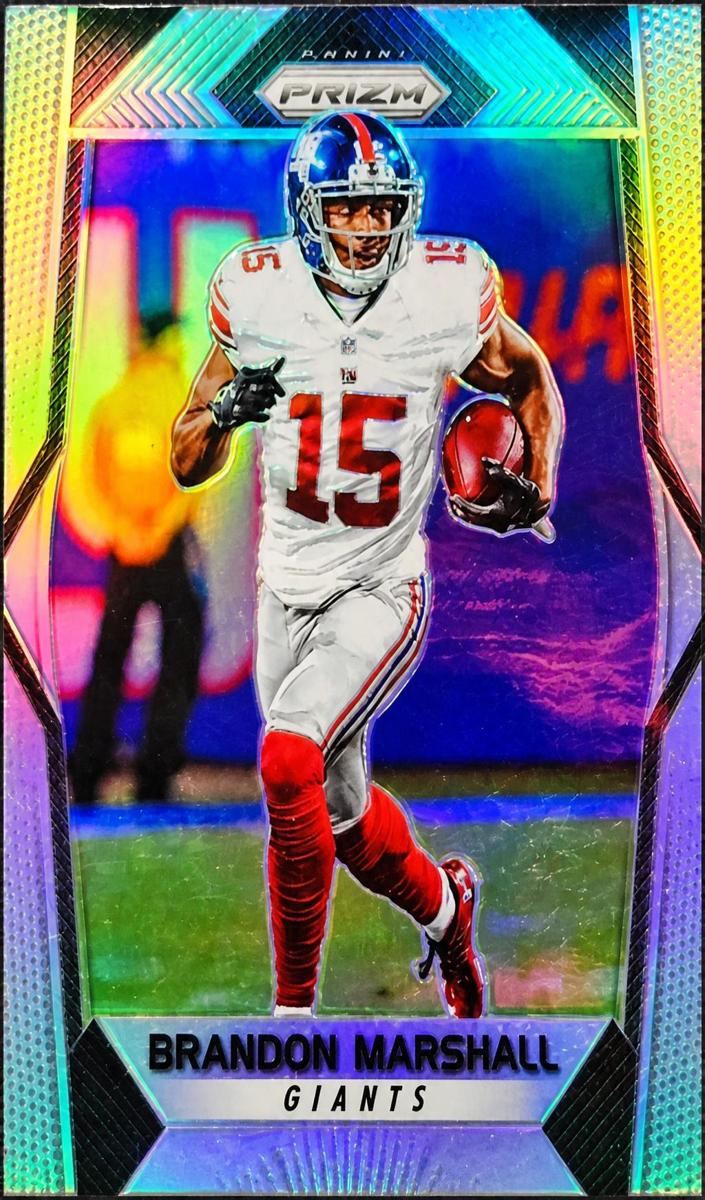 2017 Panini Prizm Football Silver Prizm Brandon Marshall #179