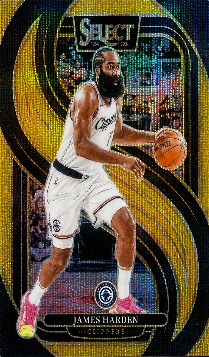 2024 Panini Select Basketball Gold Wave James Harden #103
