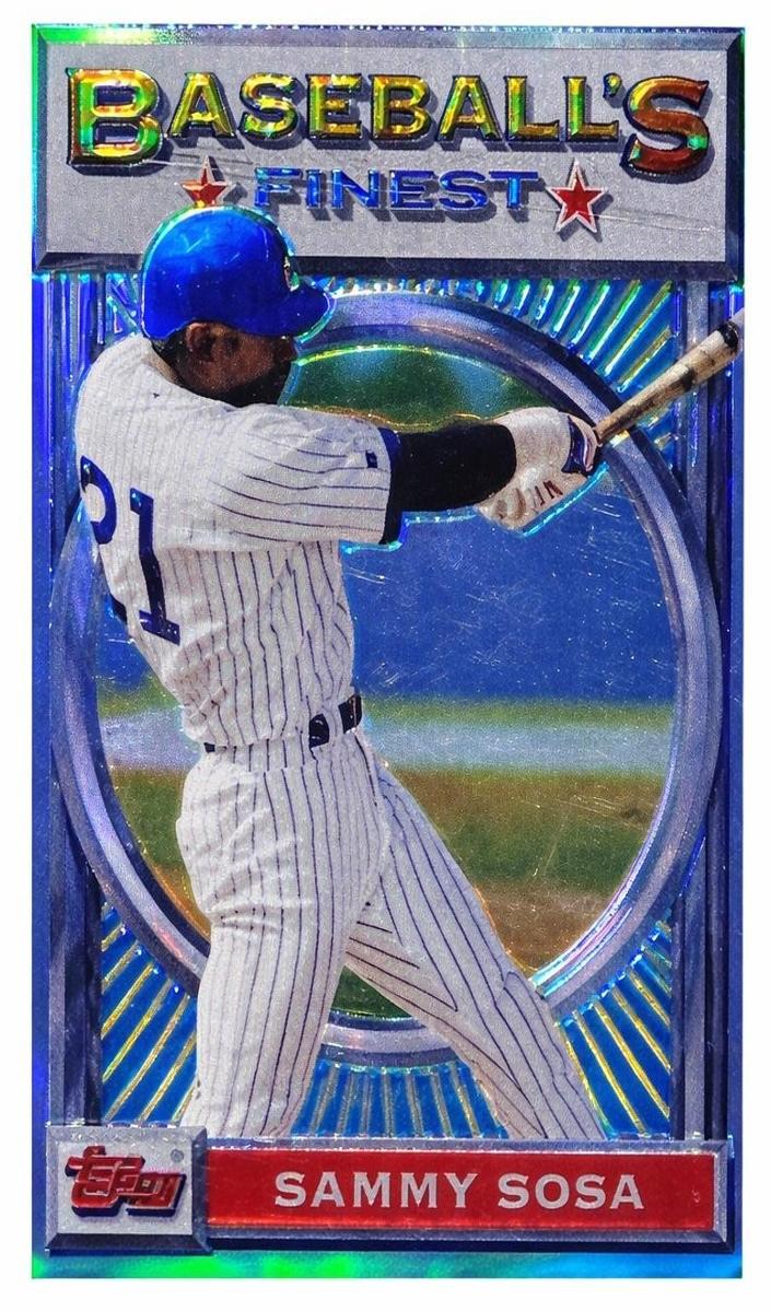 1993 Topps Finest Baseball Refractor Sammy Sosa #79