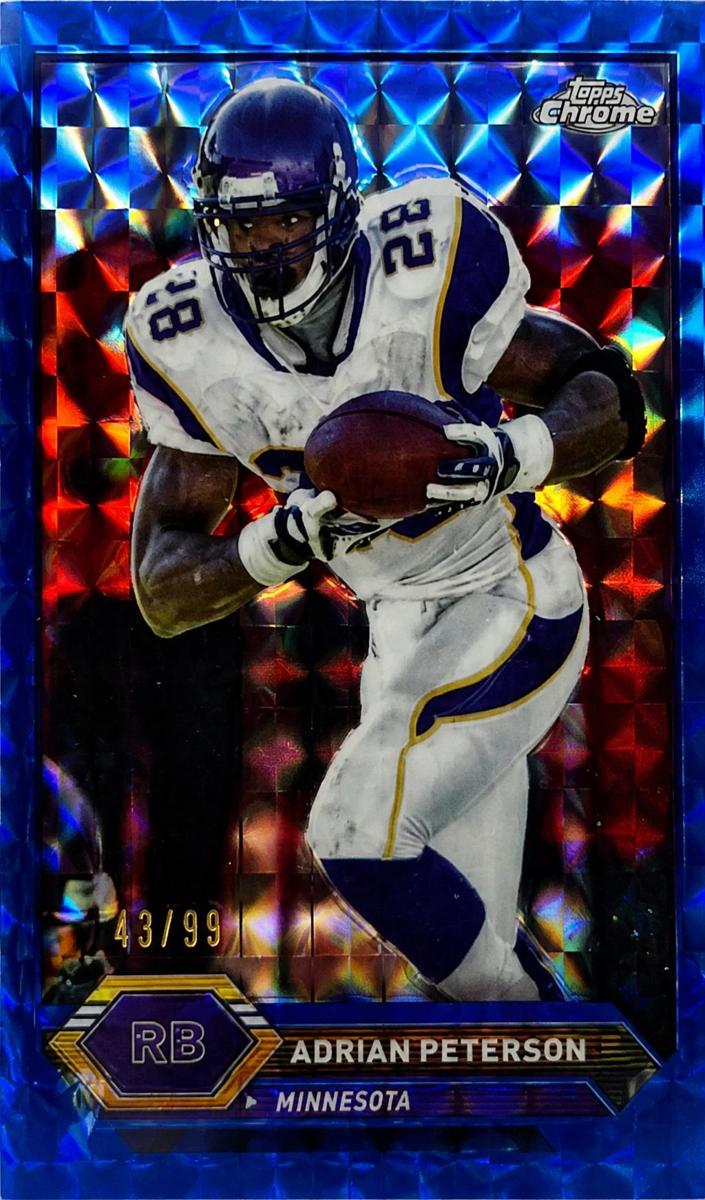 2023 Topps Composite Football Blue Geometric Adrian Peterson #38