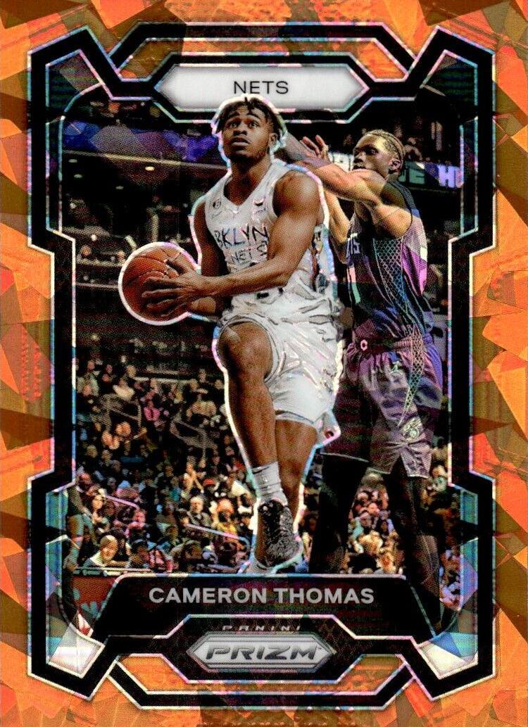 2023 Panini Prizm Basketball Orange Ice Cameron Thomas #113