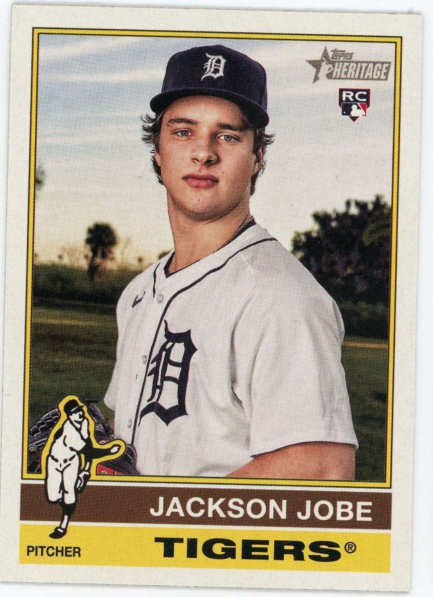 2025 Topps Heritage Baseball Jackson Jobe #389 PSA 9