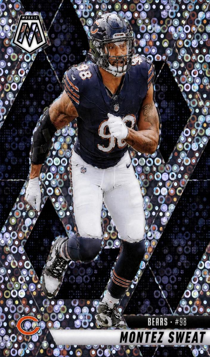 2025 Panini Mosaic Football No Huddle Silver Montez Sweat #75