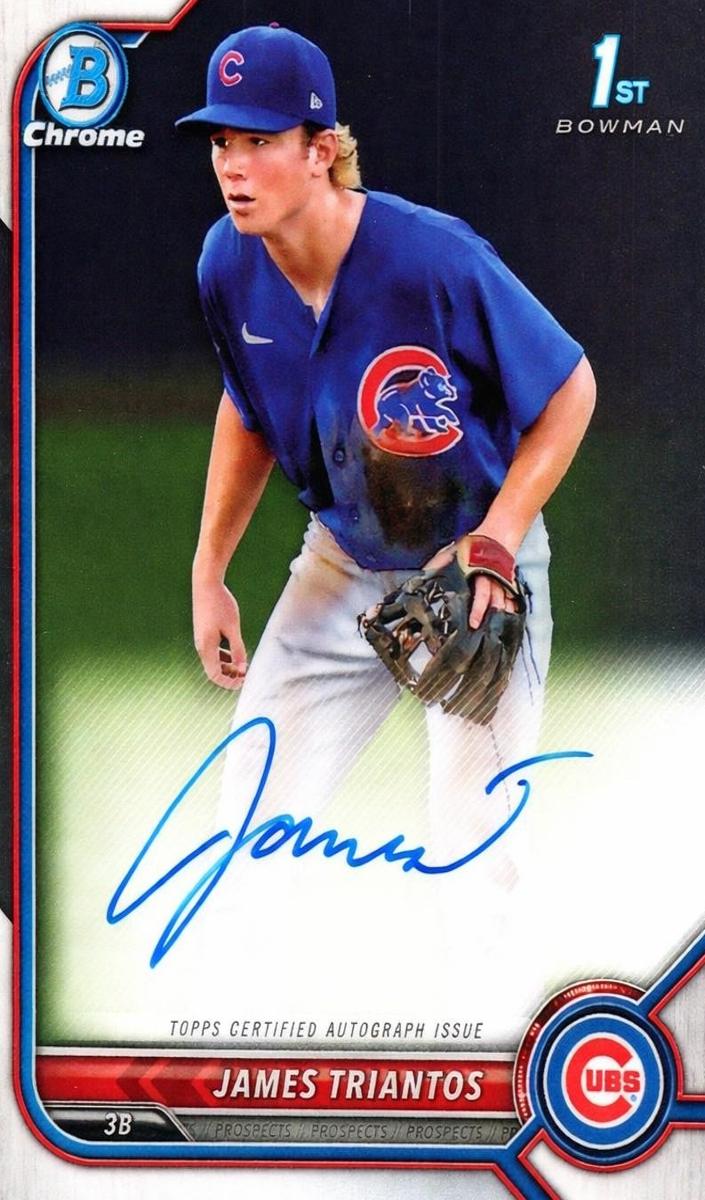 2022 Bowman Chrome Prospects Baseball James Triantos #CPA-JTS BGS 9.5