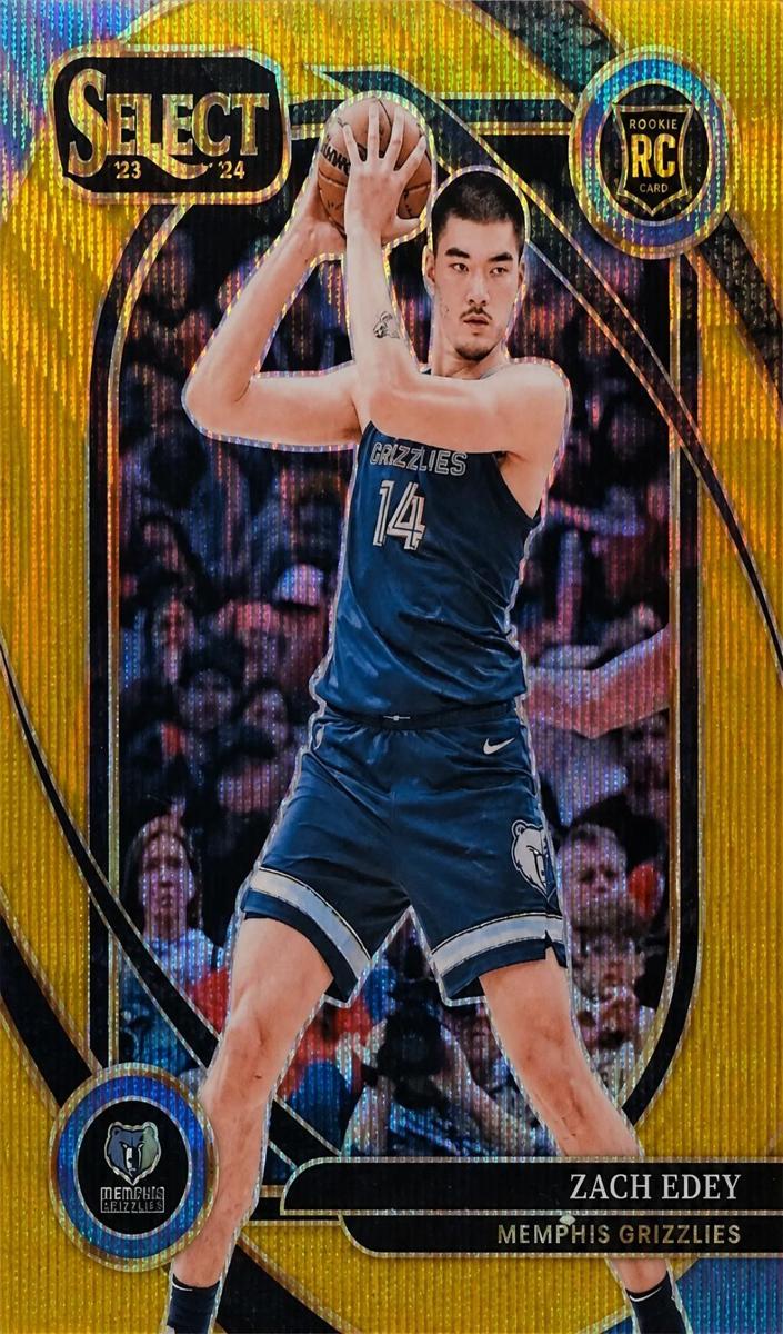 2024 Panini Select Basketball Gold Wave Zach Edey #280