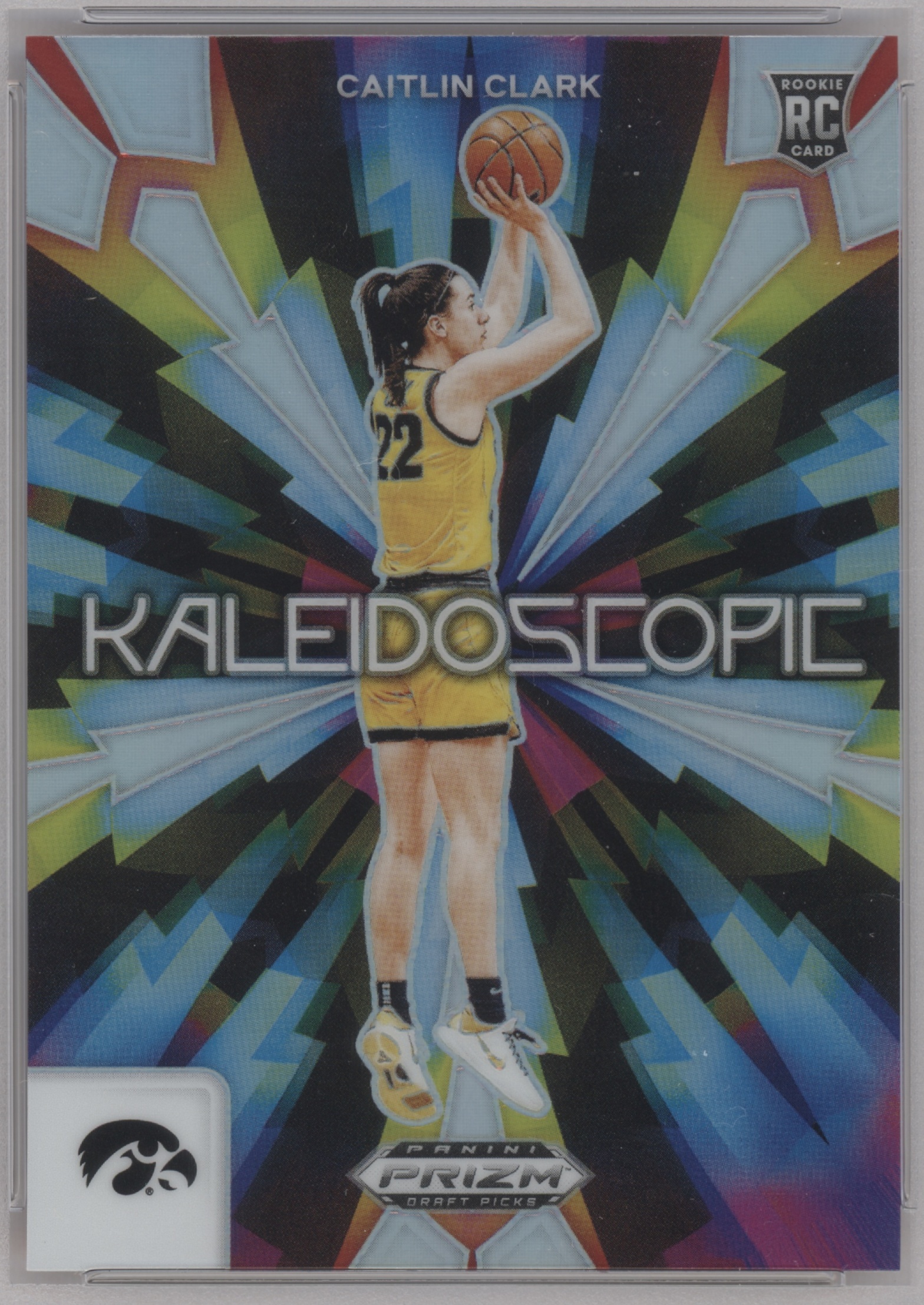 2024 Panini Prizm Draft Picks Basketball Silver Caitlin Clark #17 PSA 9