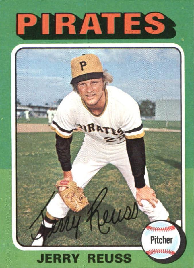 1975 Topps Mini Baseball Jerry Reuss #124 PSA 8