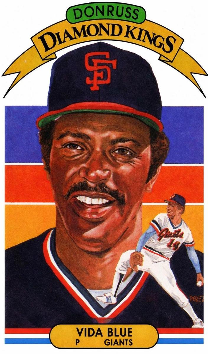 1982 Donruss Baseball Vida Blue #4