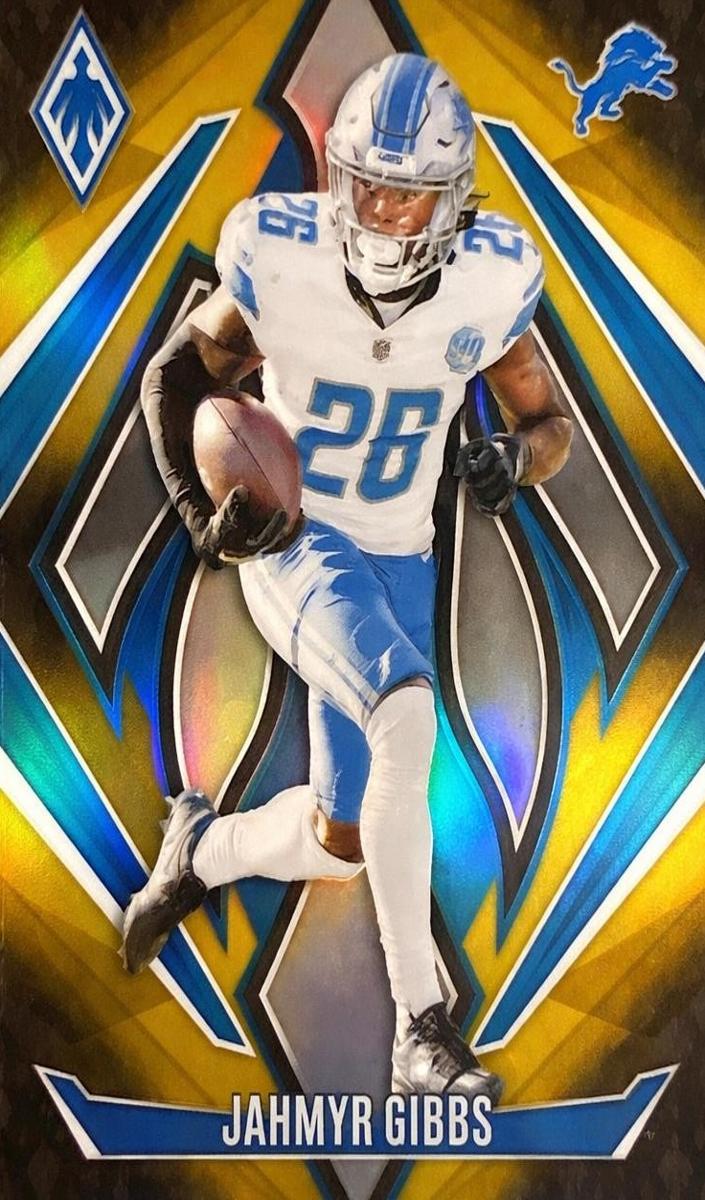 2024 Panini Phoenix Football Gold Fade Jahmyr Gibbs #69
