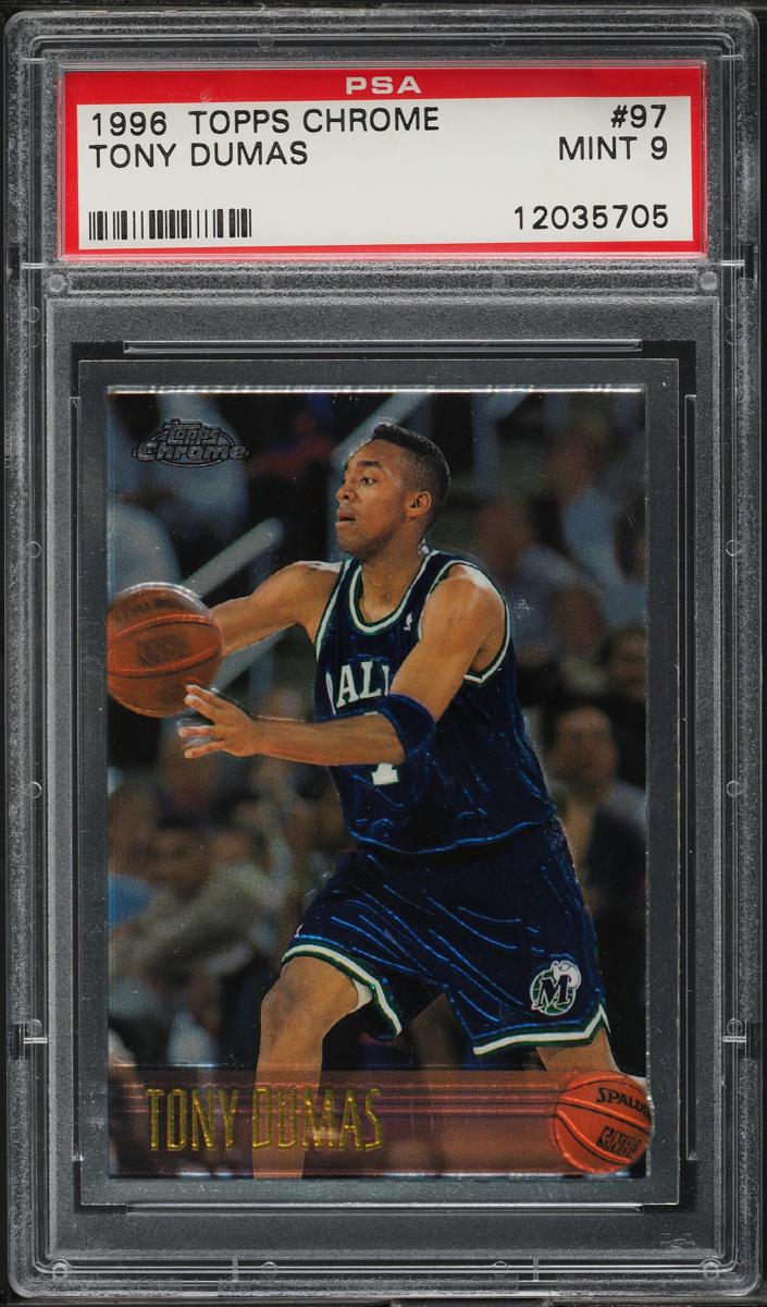 1996 Topps Chrome Basketball Tony Dumas #97 PSA 10