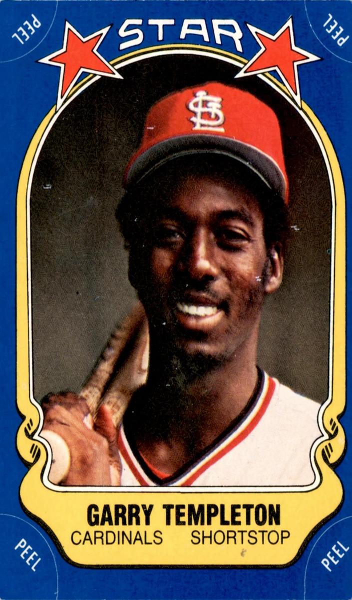 1981 Fleer Star Stickers Baseball Garry Templeton #125 PSA 7.5