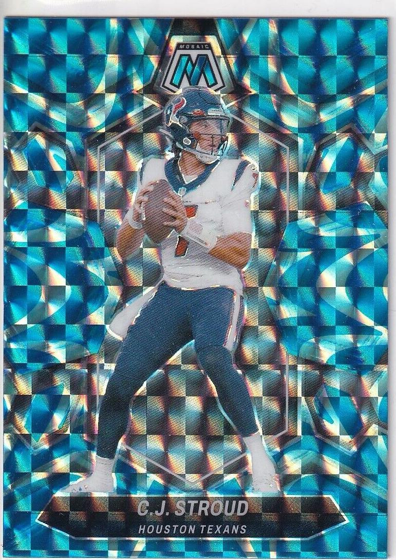 2024 Panini Mosaic Football Reactive Blue C.J. Stroud #85