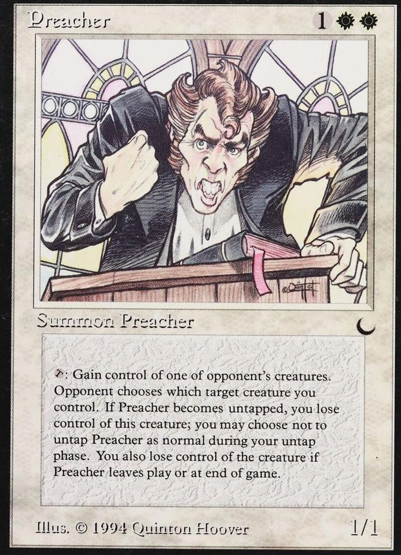 1994 Magic The Gathering The Dark Preacher #NNO PSA 8.5
