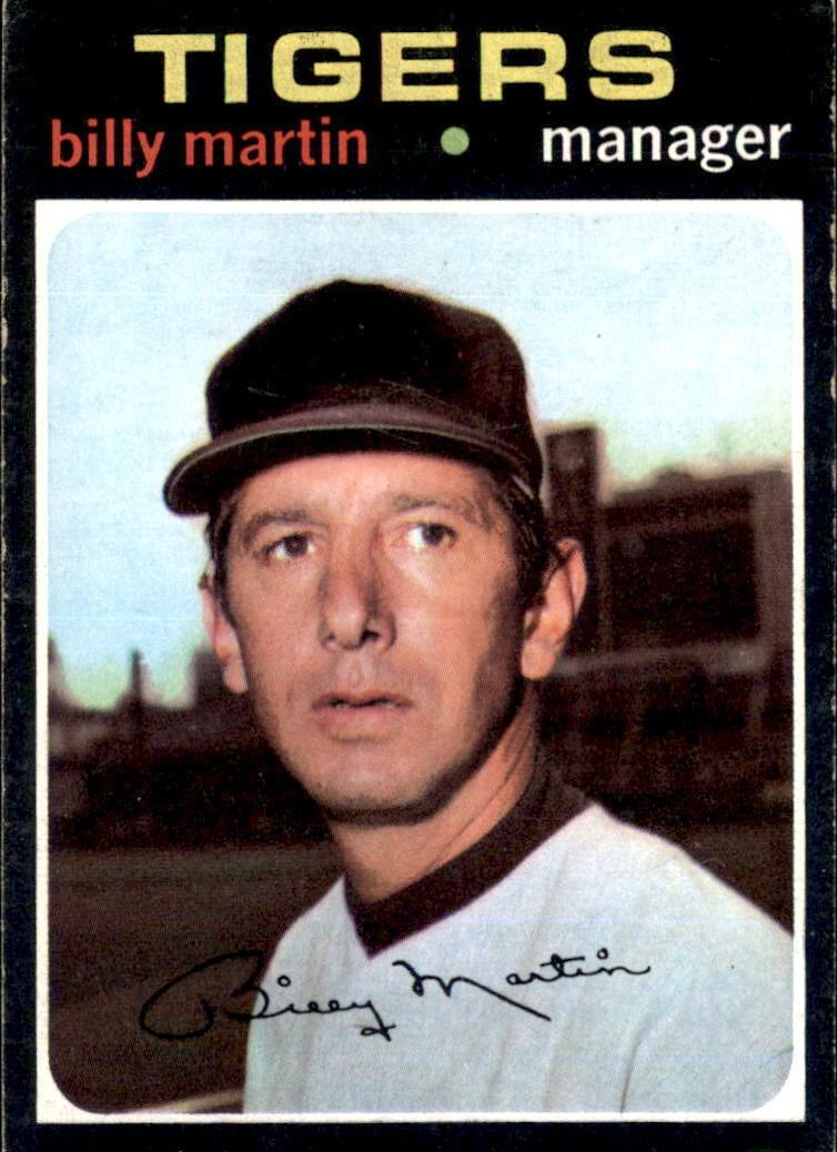 1971 Topps Baseball Billy Martin #208