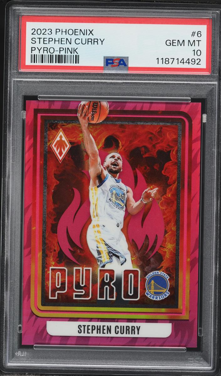 2023 Panini Phoenix Basketball Pink Stephen Curry #6 PSA 9