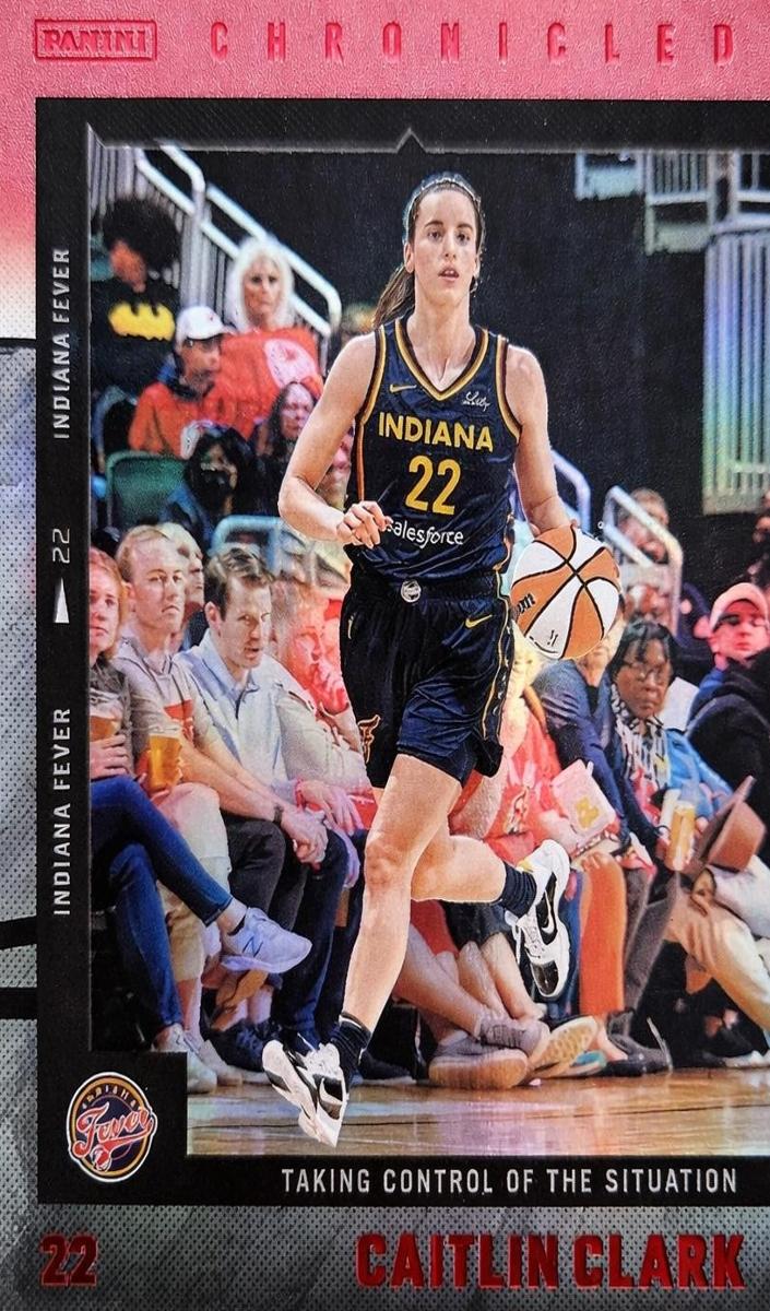 2025 Panini Caitlin Clark Chronicled Basketball Red Holo Caitlin Clark #53
