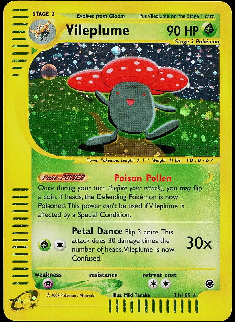 2002 Pokemon Expedition Base Set Vileplume #31 PSA 9
