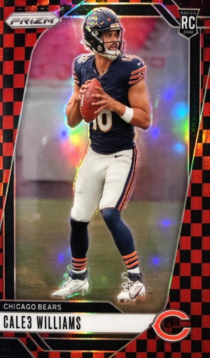 2024 Panini Prizm Football Black and Red Checker Caleb Williams #301
