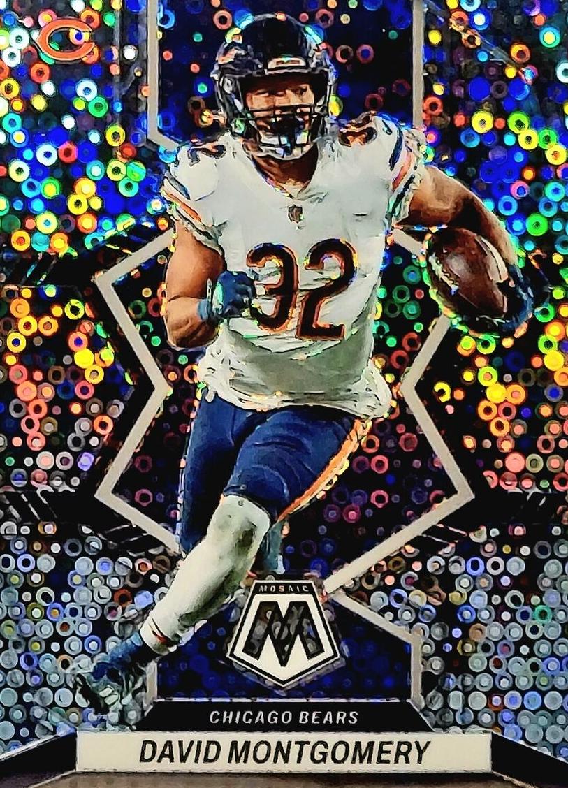 2022 Panini Mosaic Football No Huddle Silver David Montgomery #34