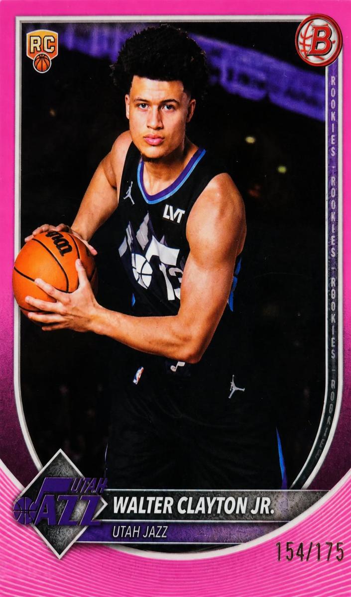 2025 Bowman Basketball Pink Border Walter Clayton Jr. #18