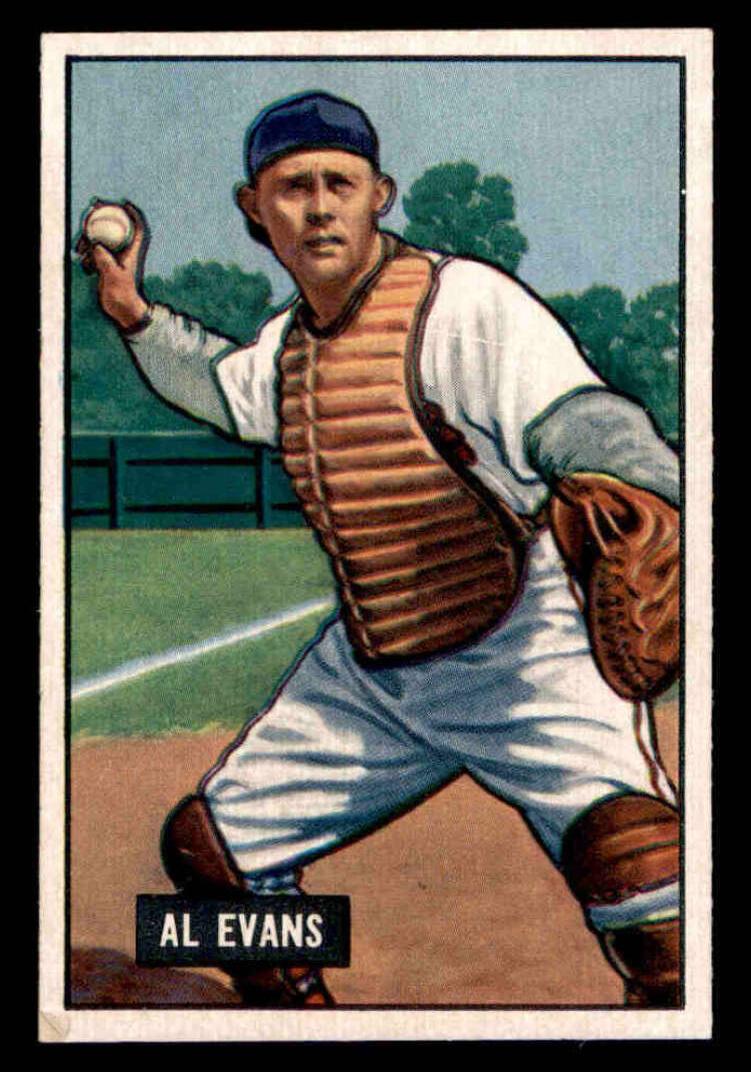1951 Bowman Baseball Al Evans #38 PSA 6