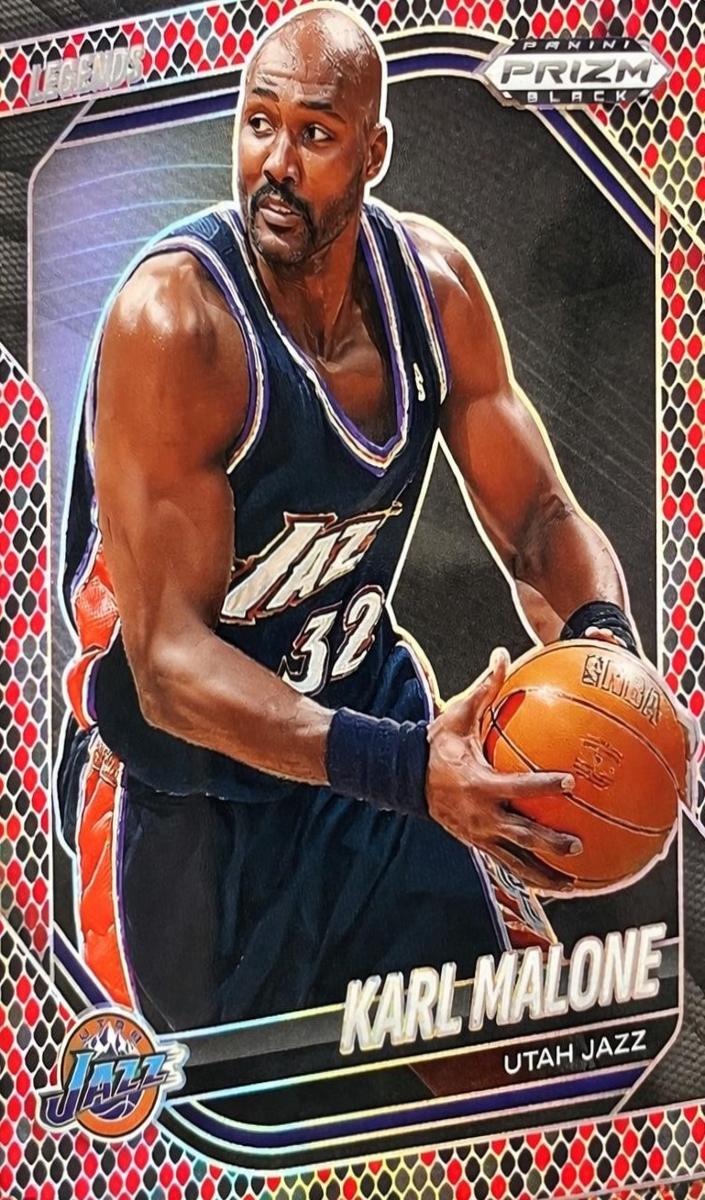 2024 Panini Prizm Black Basketball Snakeskin Karl Malone #269