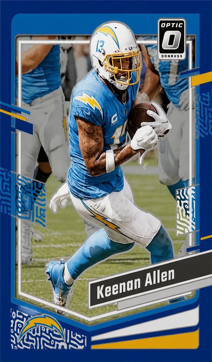2023 Donruss Optic Football Blue Keenan Allen #105