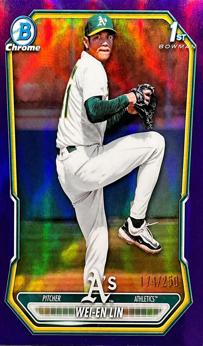 2026 Bowman Baseball Purple Refractor Wei-En Lin #BCP-125