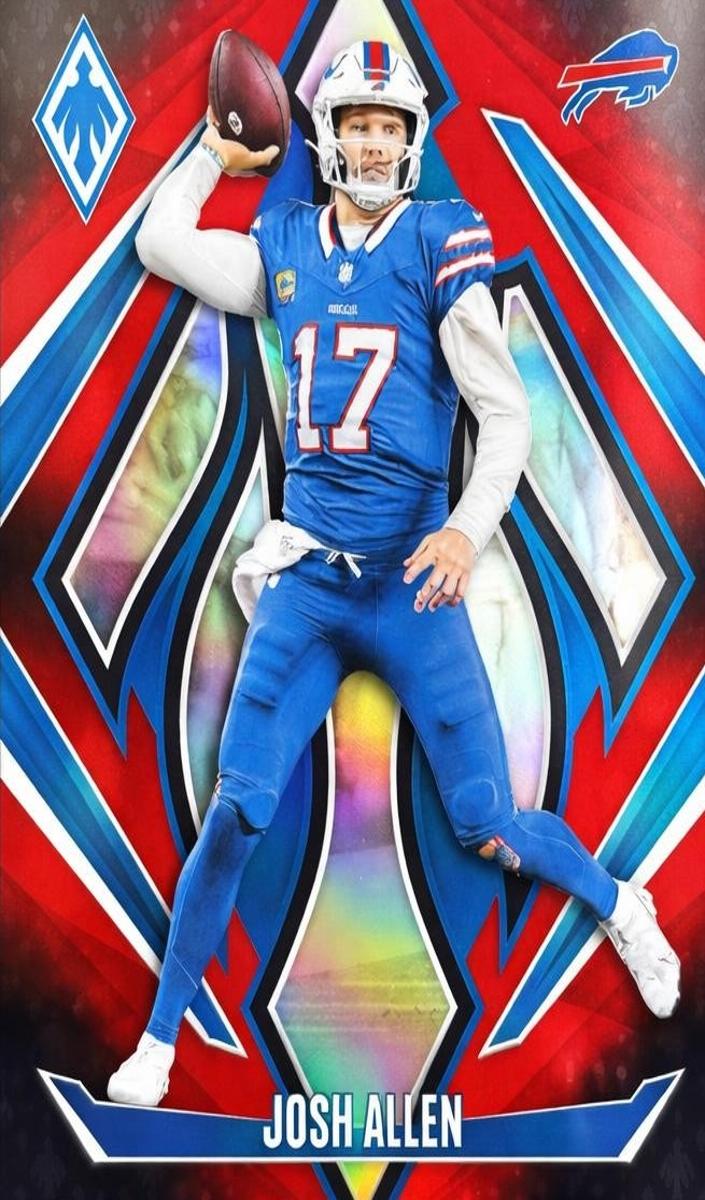 2024 Panini Phoenix Football Red Fade Josh Allen #86