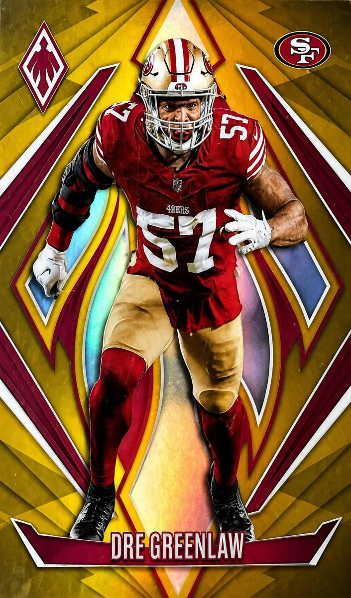 2024 Panini Phoenix Football Gold Dre Greenlaw #53