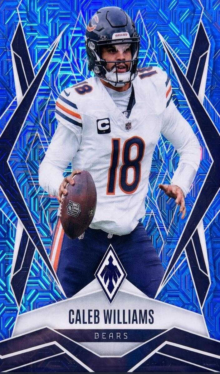 2025 Panini Phoenix Football Light Blue Mojo Caleb Williams #11