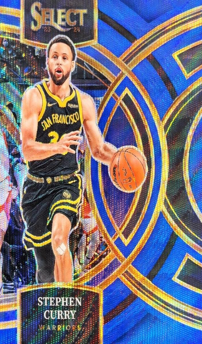 2023 Panini Select Basketball Blue Wave Stephen Curry #145 PSA 10