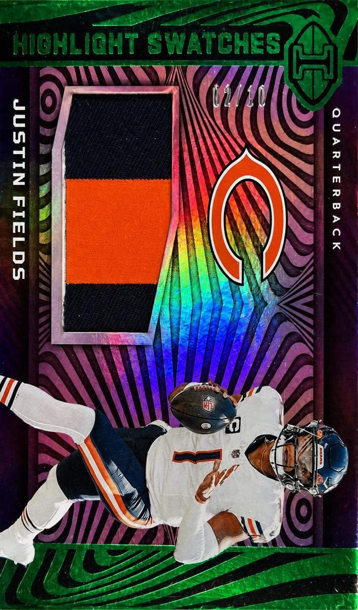 2023 Panini Illusions Football Green Justin Fields #HS-JF