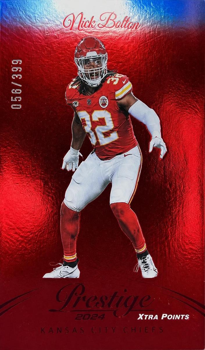 2024 Panini Prestige Football Red Premium Xtra Points Nick Bolton #150
