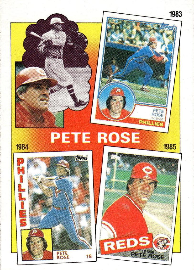 1986 Topps Baseball Pete Rose #7 PSA 10
