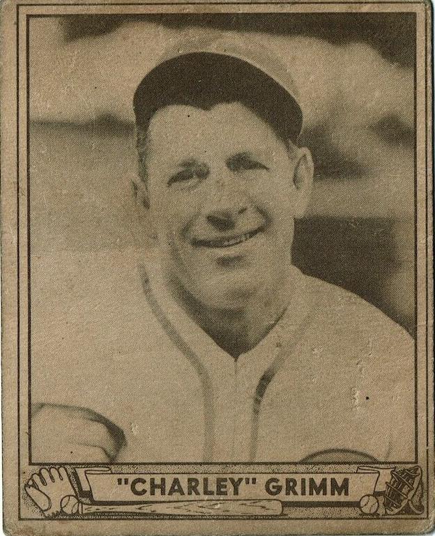 1940 Play Ball Baseball Charley Grimm #228 PSA 4.5