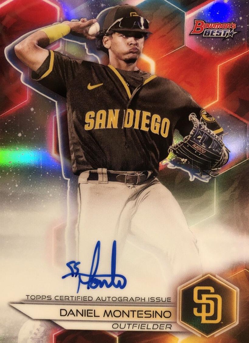 2023 Bowman's Best Baseball Refractor Daniel Montesino #B23-DM